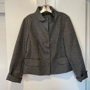 Coldwater Creek Classic Women's Shimmer  Houndstooth Jacket